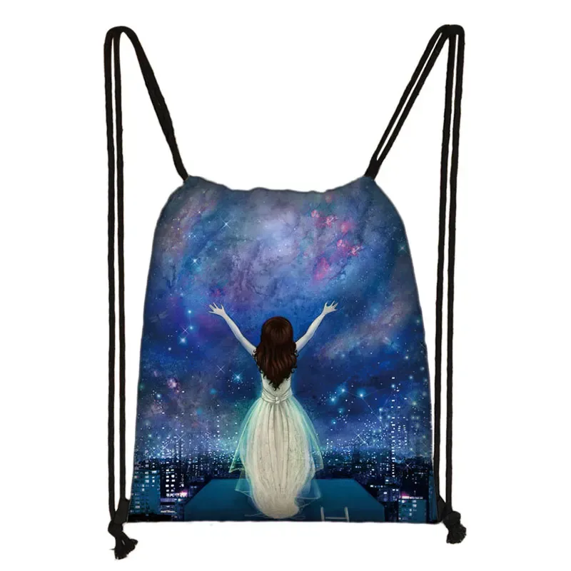 spacvier-sac à dos imprimé pilote pour femme, astronome ovni, proximité wstring, sac de rangement pour chaussures de voyage, support de livre pour adolescent, cadeau