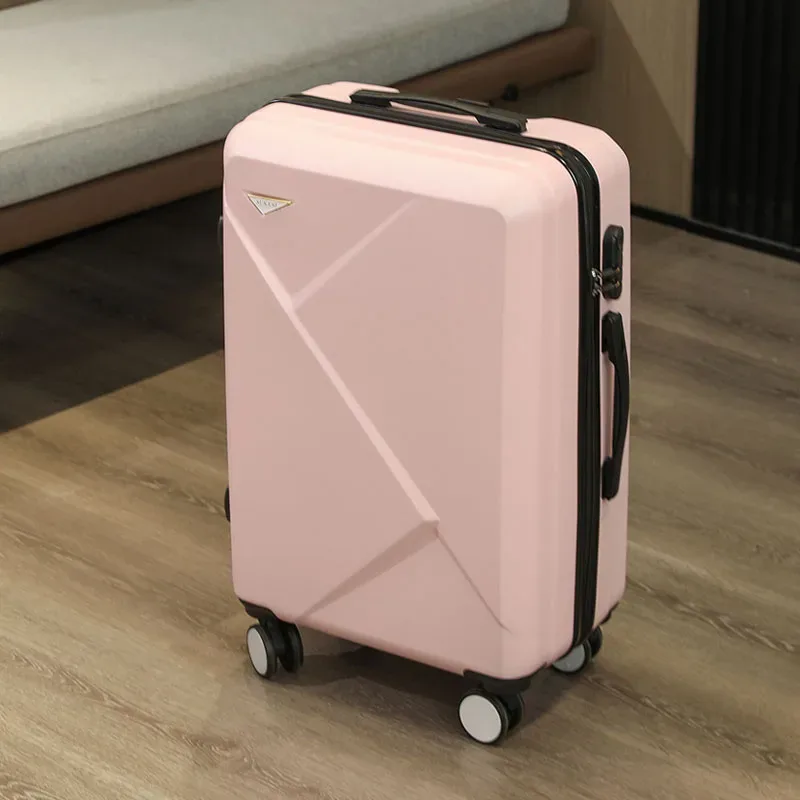 valise à bagages à main irrégulière z 20/24/28 pouces, roues rotatives en abs avec serrure à combinaison, bagage léger