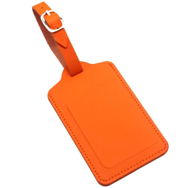 étiquette de bagage en cuir de qualité, accessoires de voyage, valise, identification, adresse, porte-nom, étiquette d'embarquement pour bagages, étiquette portable, livraison directe