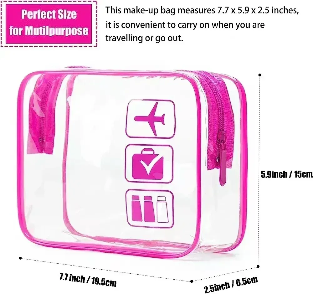femmes transparent pvc voyage emballage organisateurs sac étuis pochette voyage brosse à dents serviette bagages cosmétique toilette sac de rangement