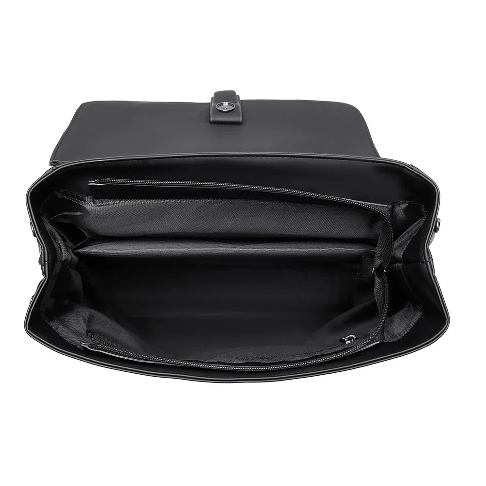 sac à dos minimaliste uni pour homme, sac à dos à rabat avec fermeture éclair, sac d'école pour étudiants, sac pour ordinateur portable, imperméable, durable, sac à dos de voyage