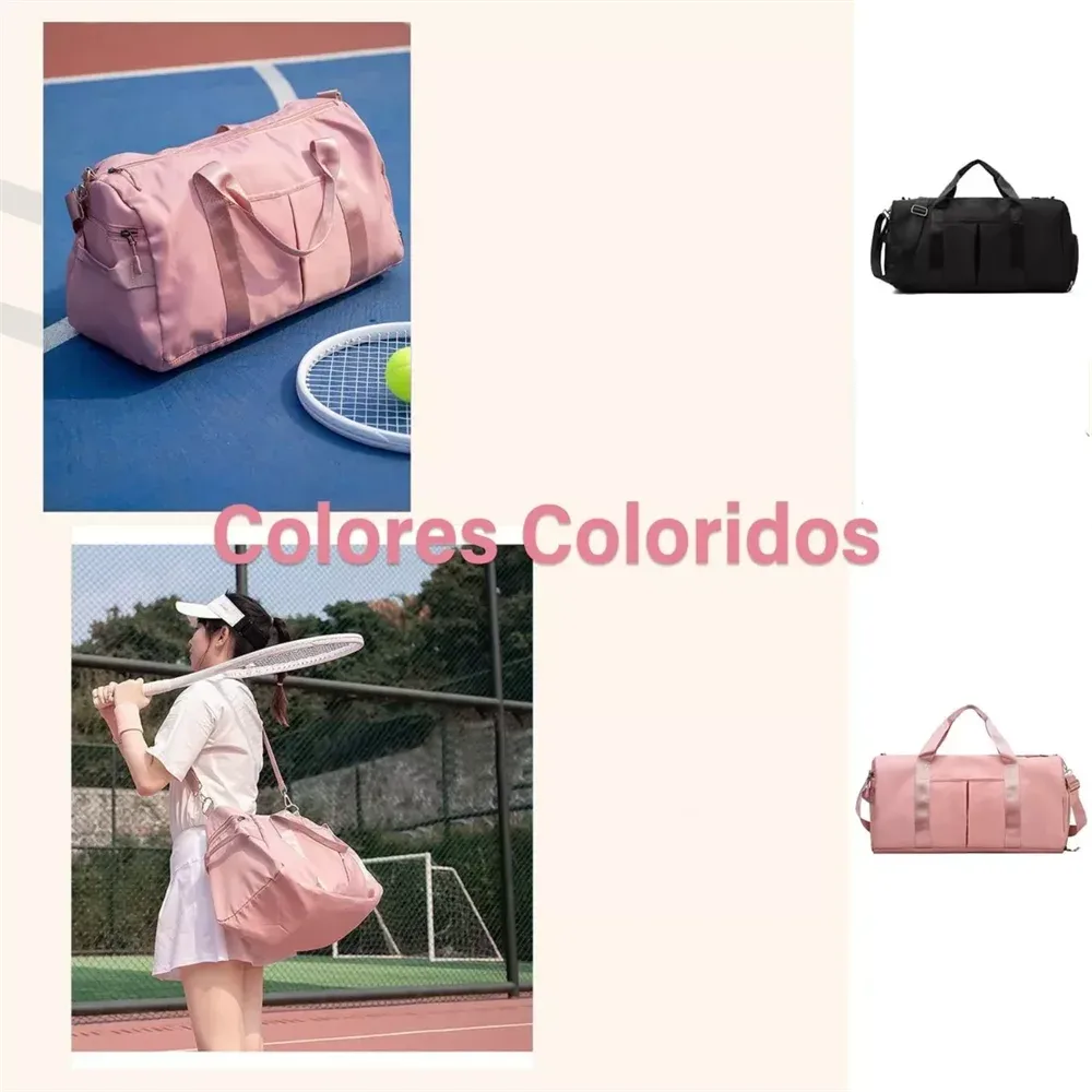 sac de sport pour hommes avec compartiment à chaussures et sac humide, sac polochon de voyage en avion pour femmes, sac fourre-tout de sport et de fitness pour la natation et le yoga