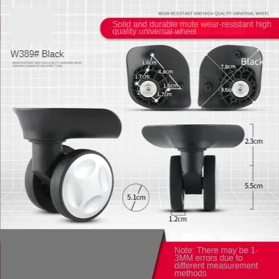 accessoires de roulettes de valise, roue universelle de réparation pour valise trolley polo, roue de valise en cuir
