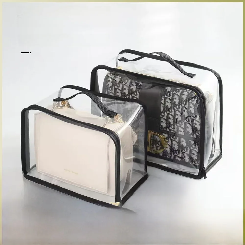 Housse de protection anti-poussière pour sacs à main, sac de rangement cubique transparent, tissu non tissé moderne et minimaliste pour le rangement de la chambre