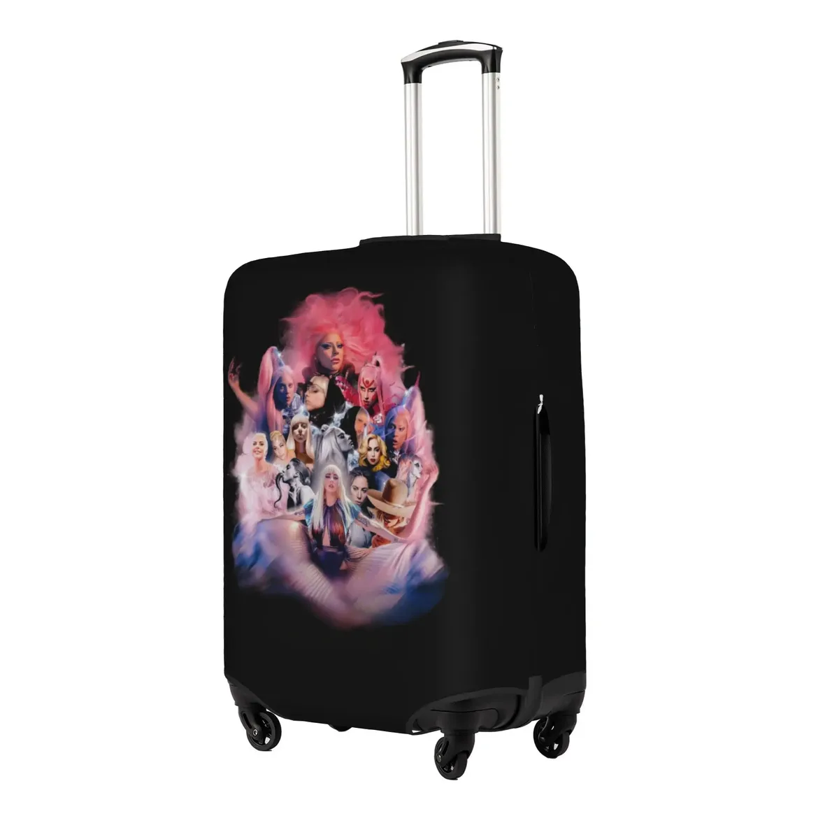 housse de valise élastique de voyage american singer l-lady g-gaga, protection pour valise adaptée aux bagages