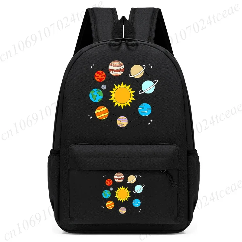 nouveau sac à dos pour enfants, sac d'école imprimé planètes et étoiles, sac de voyage pour enfants, sacs d'école maternelle