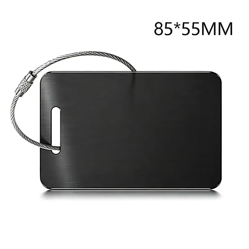 1 porte-clés en acier inoxydable avec boucles en fil d'acier robustes, pour sac à dos, bagages, porte-clés carré