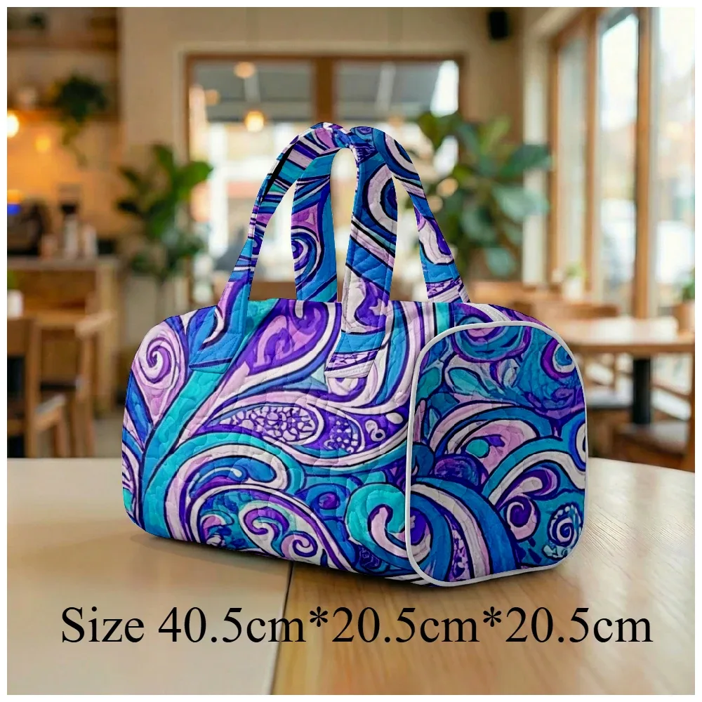sac fourre-tout matelassé pour homme et femme, grand sac hobo chic bohème, sac à bandoulière unique à imprimé cachemire, sac de plage spacieux, sac de voyage fourre-tout