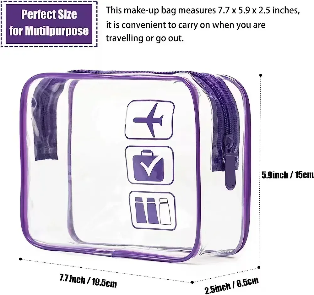 femmes transparent pvc voyage emballage organisateurs sac étuis pochette voyage brosse à dents serviette bagages cosmétique toilette sac de rangement