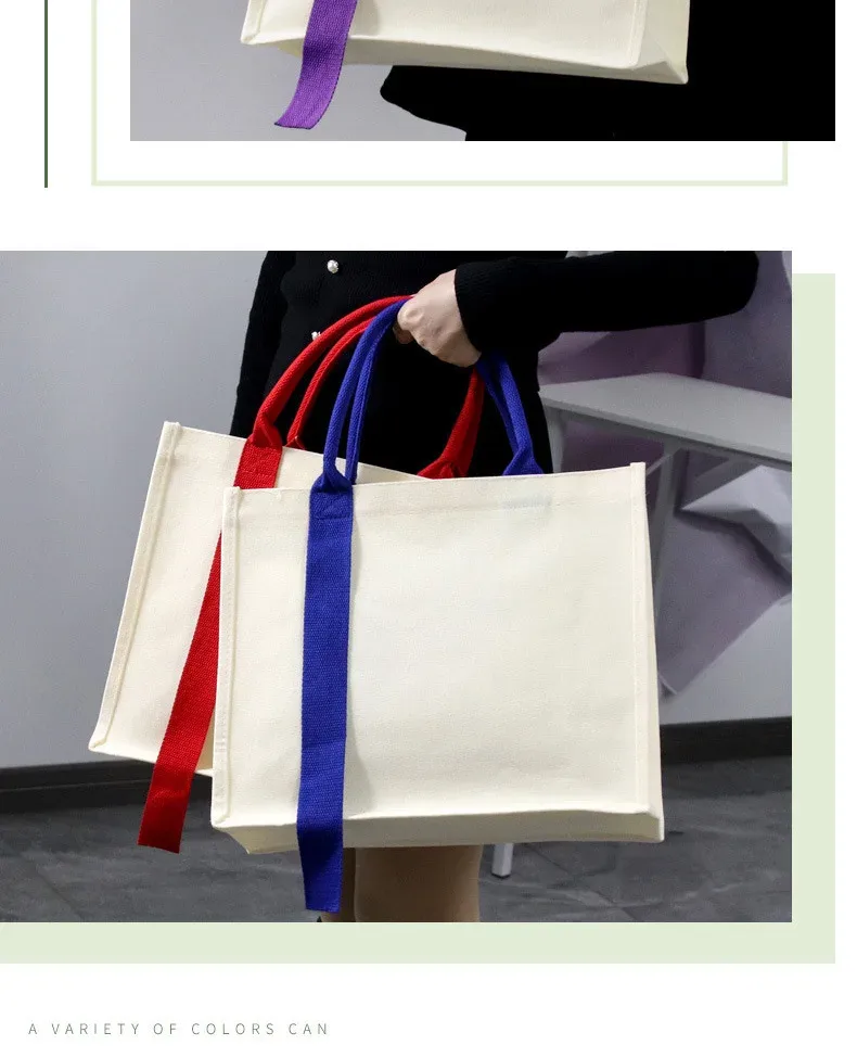 sac fourre-tout en toile personnalisé avec logo, sac à main de shopping grande capacité, sac cadeau de mariage, sac à bandoulière réutilisable en coton et lin