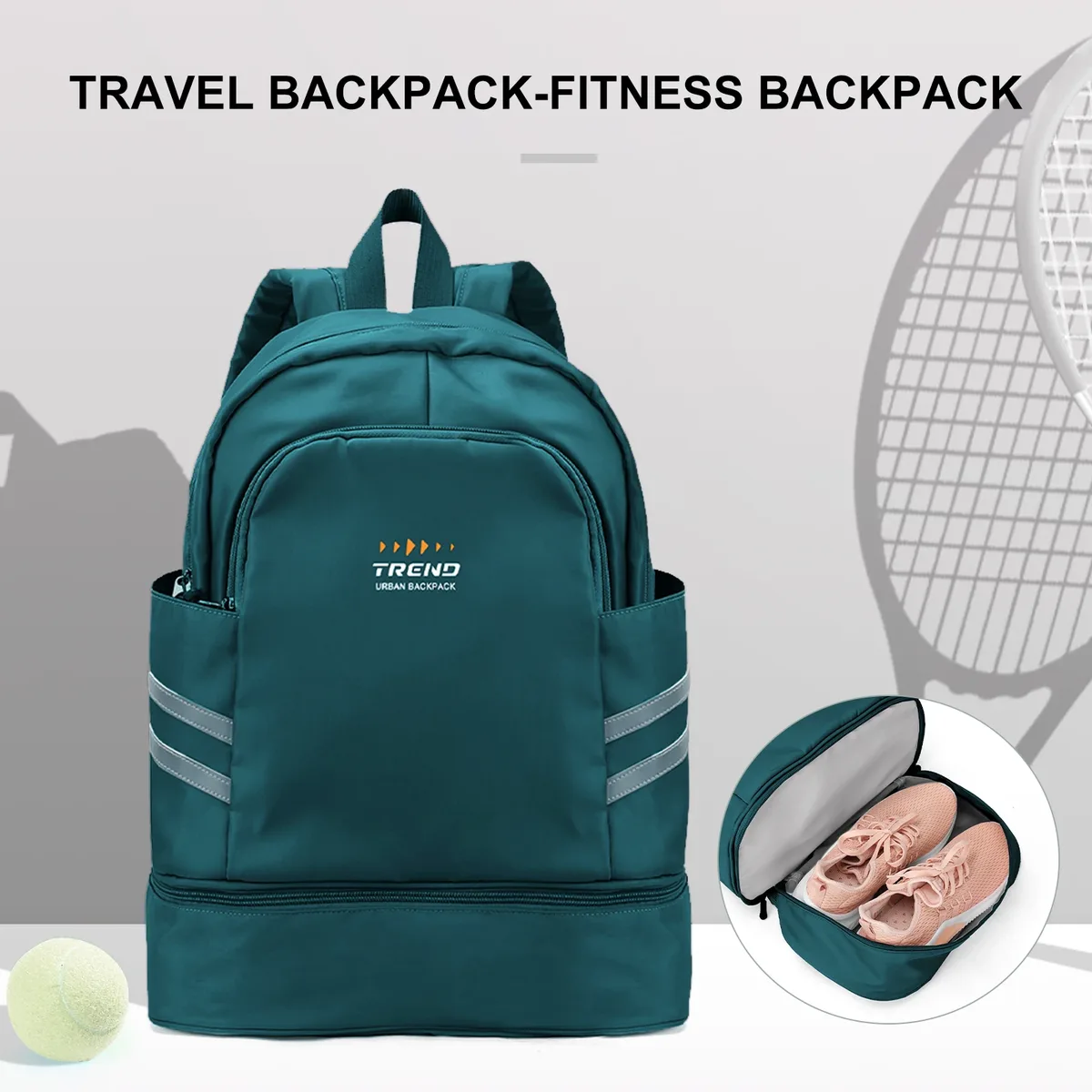 Sac à dos de voyage étanche avec compartiment à chaussures pour hommes et femmes, sacs d'escalade, sac à dos de sport en nylon, sac de natation de fitness