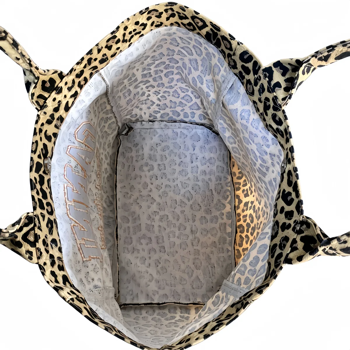sac en toile brodé à imprimé léopard, sac de shopping décontracté pour hommes et femmes, sac fourre-tout, nouveau sac de shopping