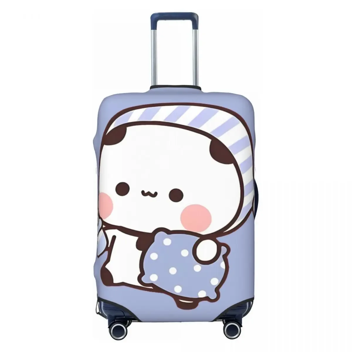 housse de valise peach and goma bubu dudu, motif ours mignon, pour voyage en avion, protection pratique pour bagages