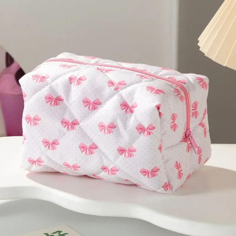 sac à cosmétiques rose avec fermeture éclair, organiseur de maquillage, sac de rangement portable pour femmes, trousse de toilette de voyage, sac à main