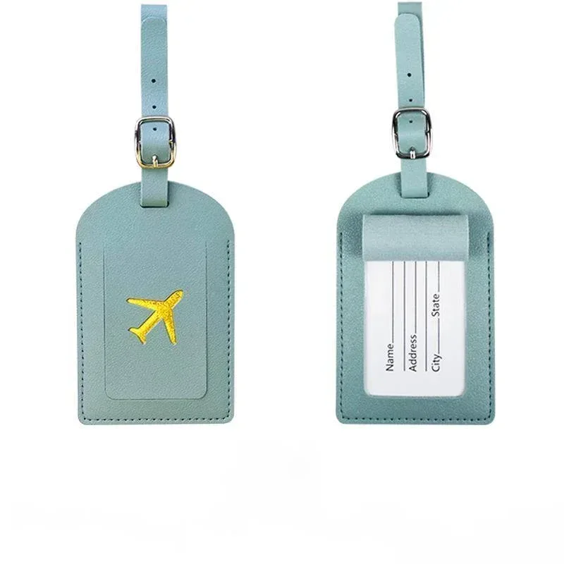 étiquette de bagage professionnelle en cuir estampé, étiquette d'adresse pour valise, étiquette d'identification nominative et d'adresse pour bagage, clip pour étiquette de bagage, accessoires de voyage