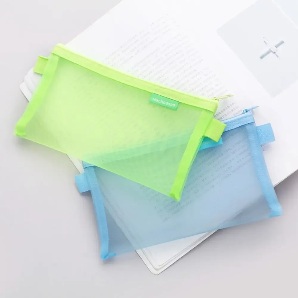 Pochette à monnaie en maille de couleur unie, sac de rangement pour rouge à lèvres et cosmétiques, mini porte-monnaie, sac de rangement pour serviettes hygiéniques, transparent
