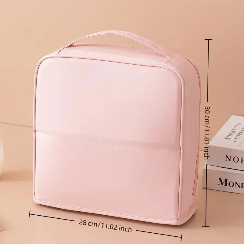 grande trousse de toilette imperméable à grande capacité pour femmes, organiseur de maquillage de voyage