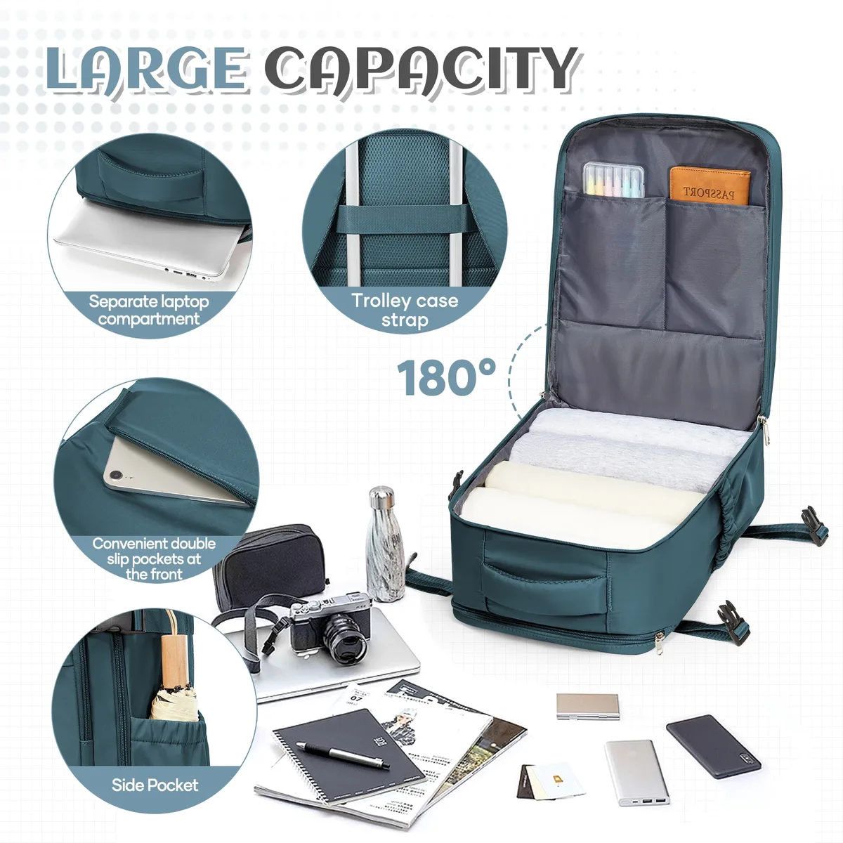 sac à dos de voyage pour femmes et hommes, sac à dos ryanair 40x30x20 pour cabine d'avion, bagage easyjet 45x36x20, sac à dos pour ordinateur portable professionnel