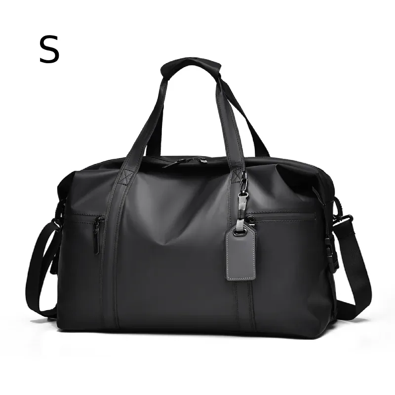 men's gym bag - black adjustable shoulder strap duffel bag for gym, travel and sports lovers, fitness gear bag