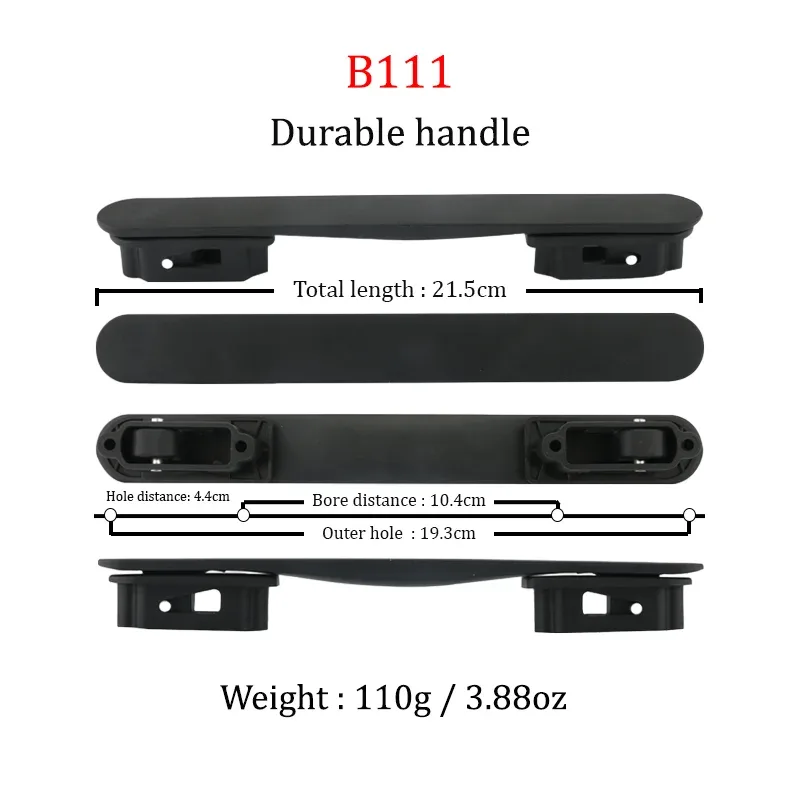 b111 b112 accessoires de bagages poignée boîtier de chariot poignées rétractables universelles valise boîte poignées portables de remplacement