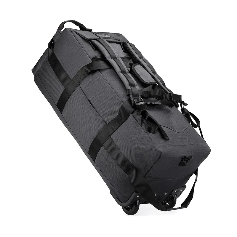 sac de sport roulant 80l avec roulettes sac de voyage pliable robuste de 31 pouces bagage à roulettes résistant à l'eau avec bandoulière