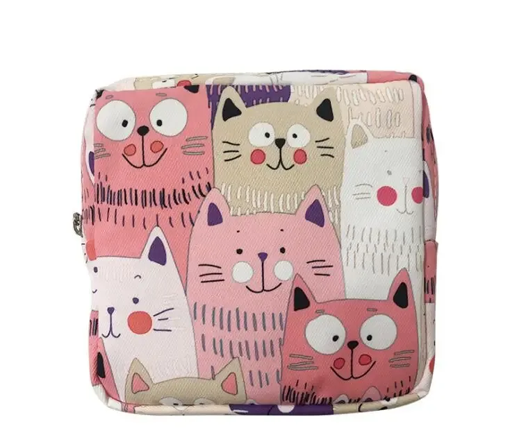1 pièce trousse de toilette et de maquillage pour femme, mignonne et tendance, indispensable pour le voyage, pour rouges à lèvres, serviettes hygiéniques et autres articles de toilette