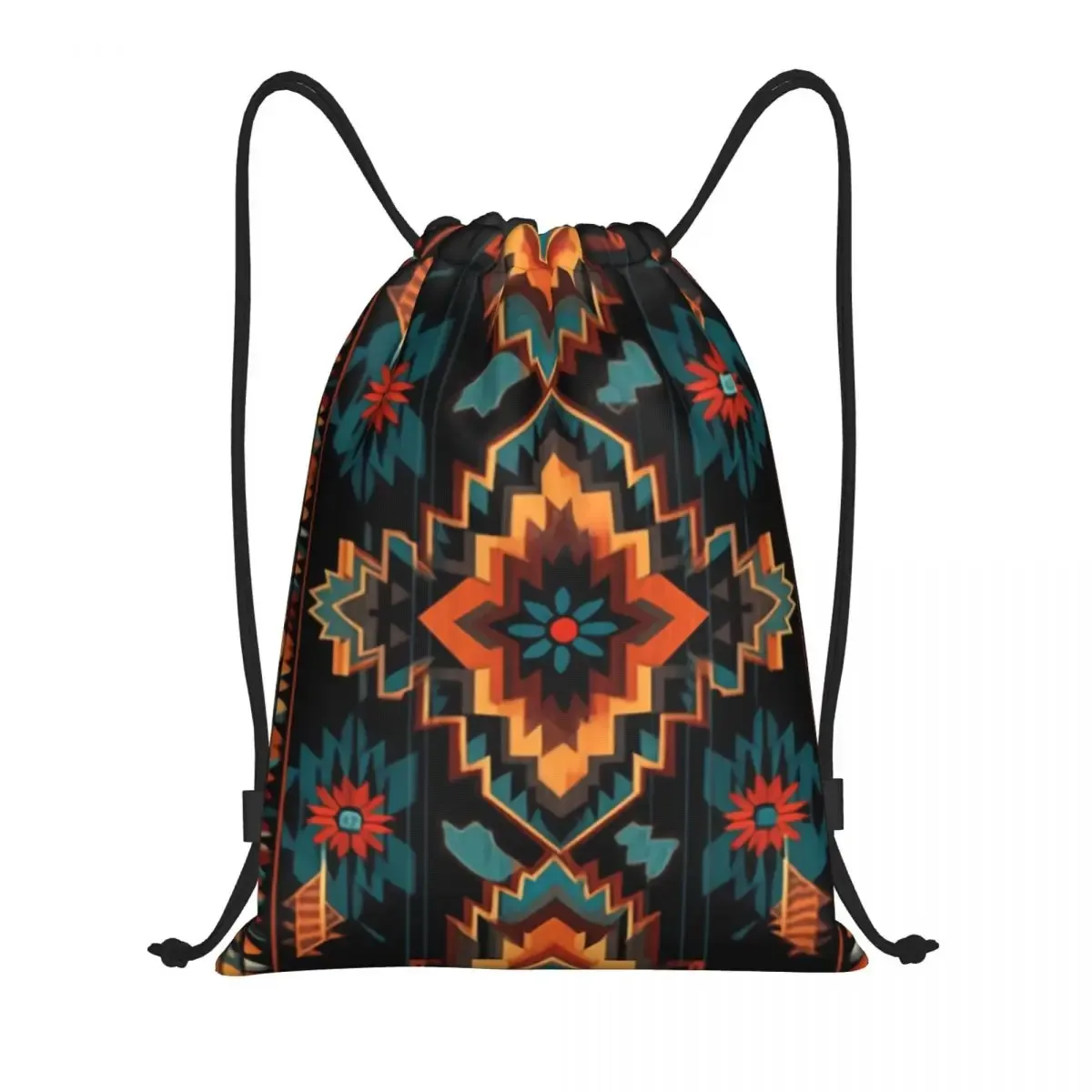sac à dos navajo native american tribal pattern proximity wstring pour hommes et femmes, sac de sport pliable, sac de sport, sac d'entraînement