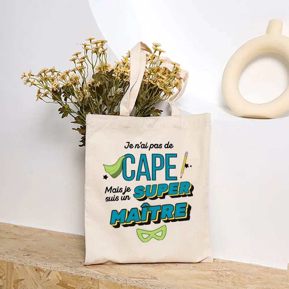 merci maîtresse femmes sacs à main mode toile sac à bandoulière grande capacité sacs fin de l'école année cadeau entreprise