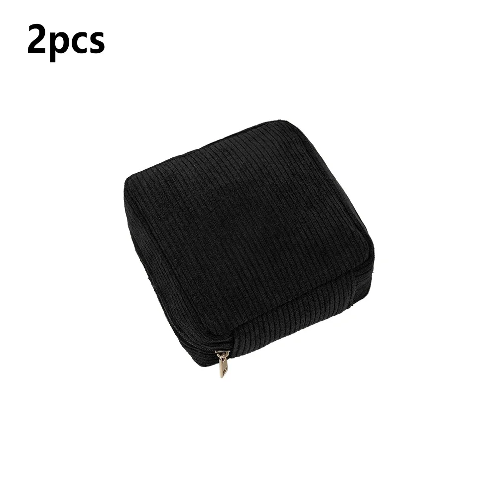 mini trousse de toilette, trousse d'urgence, trousse à cosmétiques esthétique, petite trousse de maquillage, trousse à serviettes hygiéniques en velours côtelé pour femmes