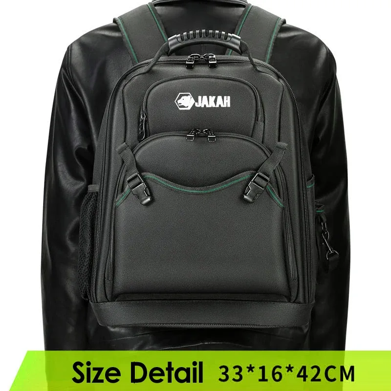 jakah-sac à dos pour outils plication, sac à outils durable rembourré, degré d'eau, rapduty