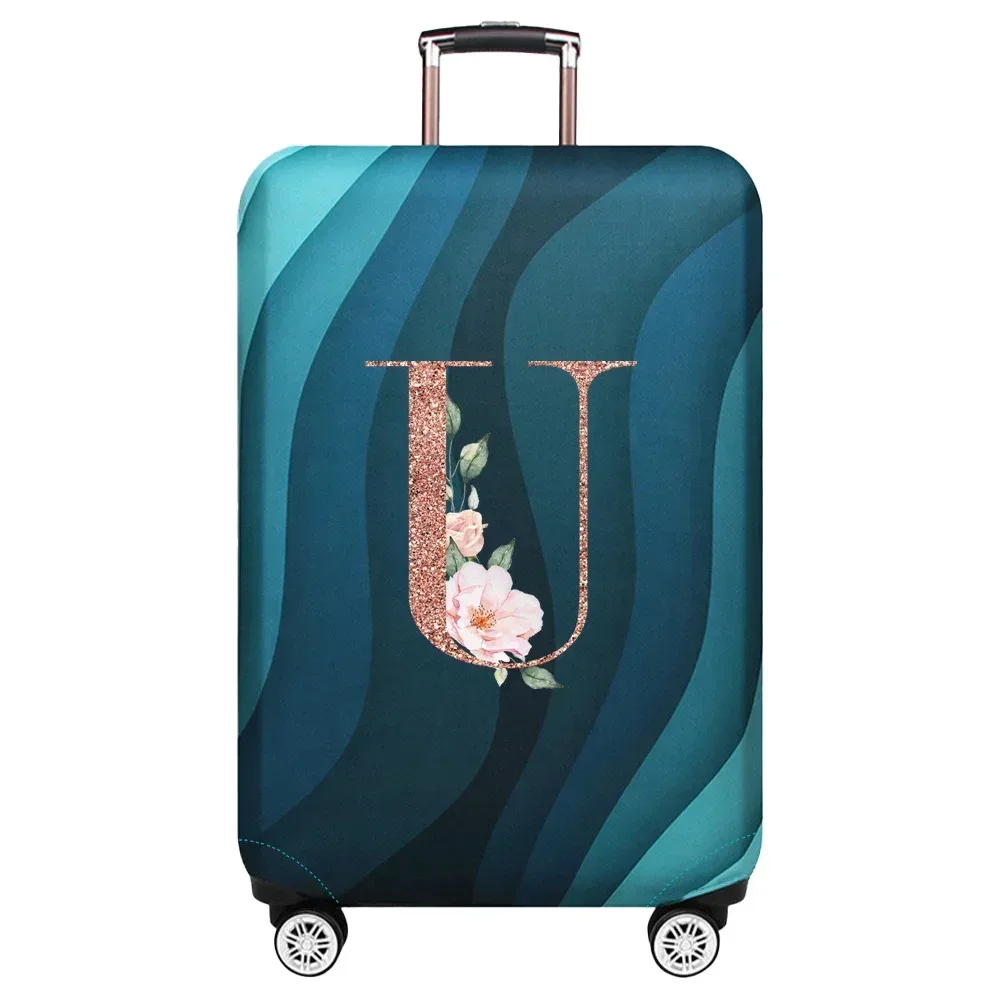 housse de protection élastique pour valise de voyage, série rose gold, adaptée aux valises de 18 à 32 pouces