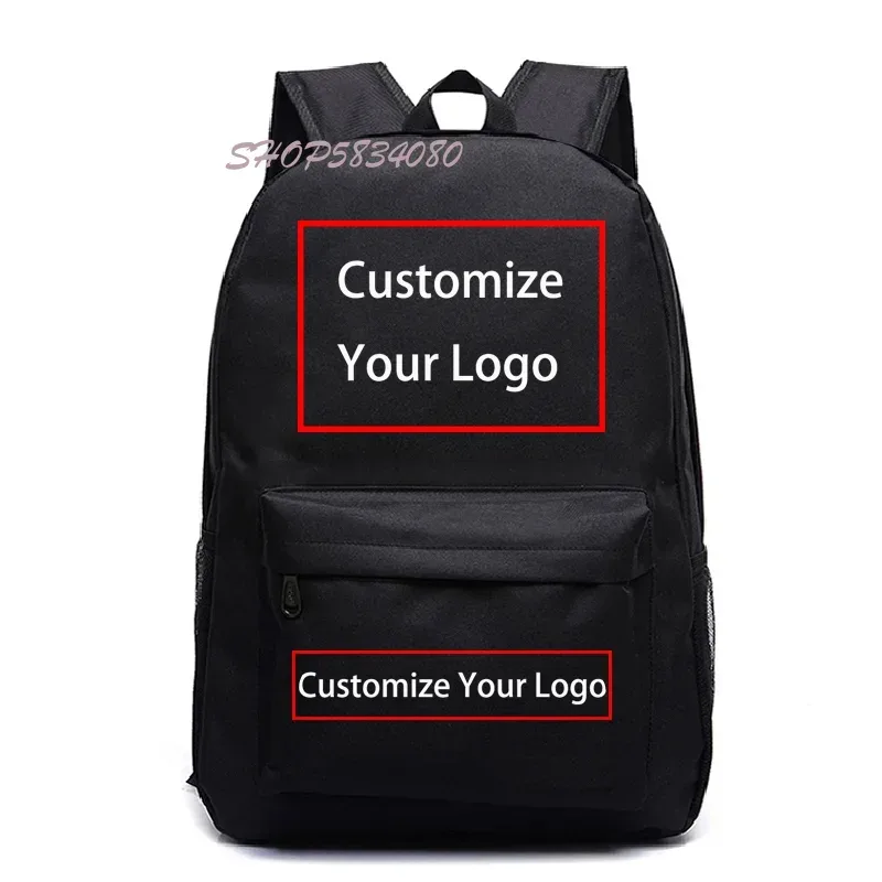 Bricolage sac à dos livraison directe client sac à dos Logo personnalisé sacs d'école pour garçons filles adolescent sac à dos sac de voyage Mochila Para Mujer