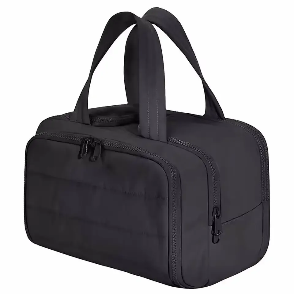 grande trousse de toilette femme grande capacité, sac de voyage imperméable pour cosmétiques, maquillage et articles de toilette, organisateur de douche avec compartiments