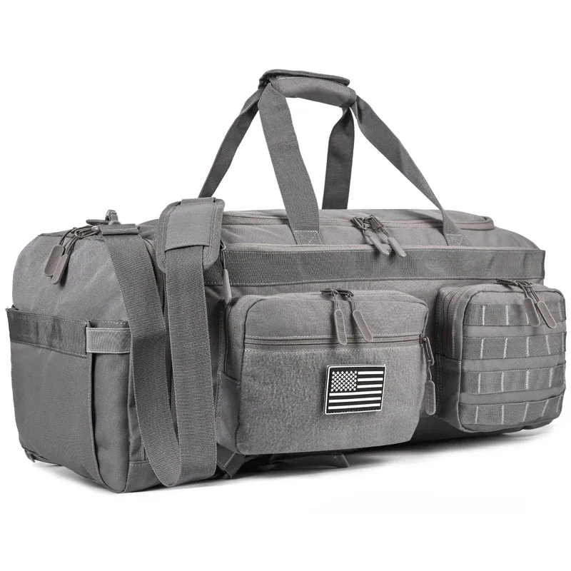 lhi 50l 3 en 1 sac de voyage hommes grands sacs de sport de sport sac à dos militaire tactique avec compartiment à chaussures et poche humide