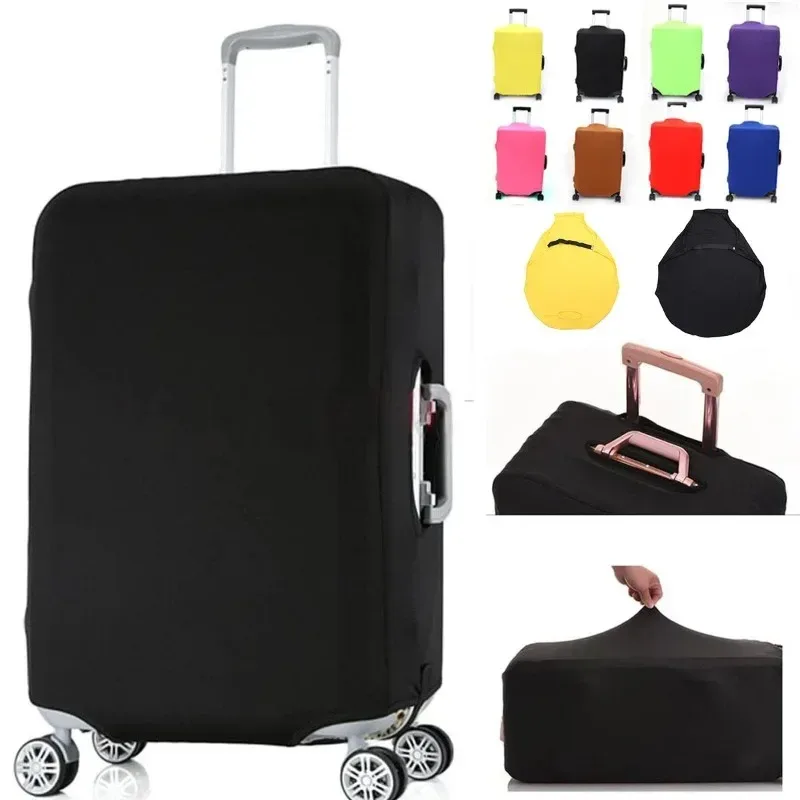 Housse de protection pour valise de voyage, boîtier de chariot, housse anti-poussière pour bagages de voyage, accessoires de voyage, organisateur d'emballage multicolore