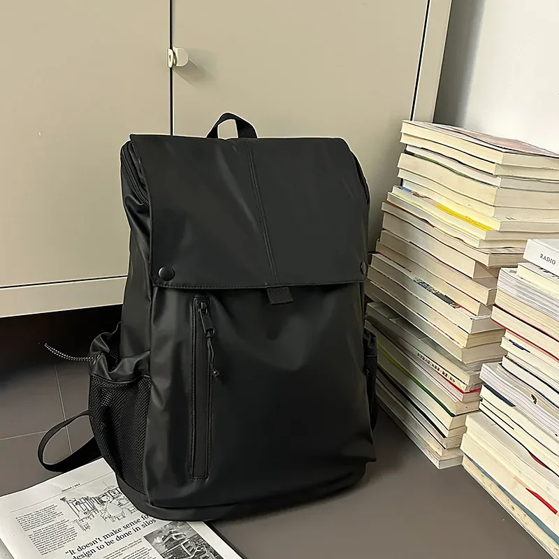 sac à dos en cuir imperméable pour hommes et femmes, orange, vert, noir, kaki, voyage en plein air, pochette d'ordinateur d'affaires, sac d'école de grande capacité