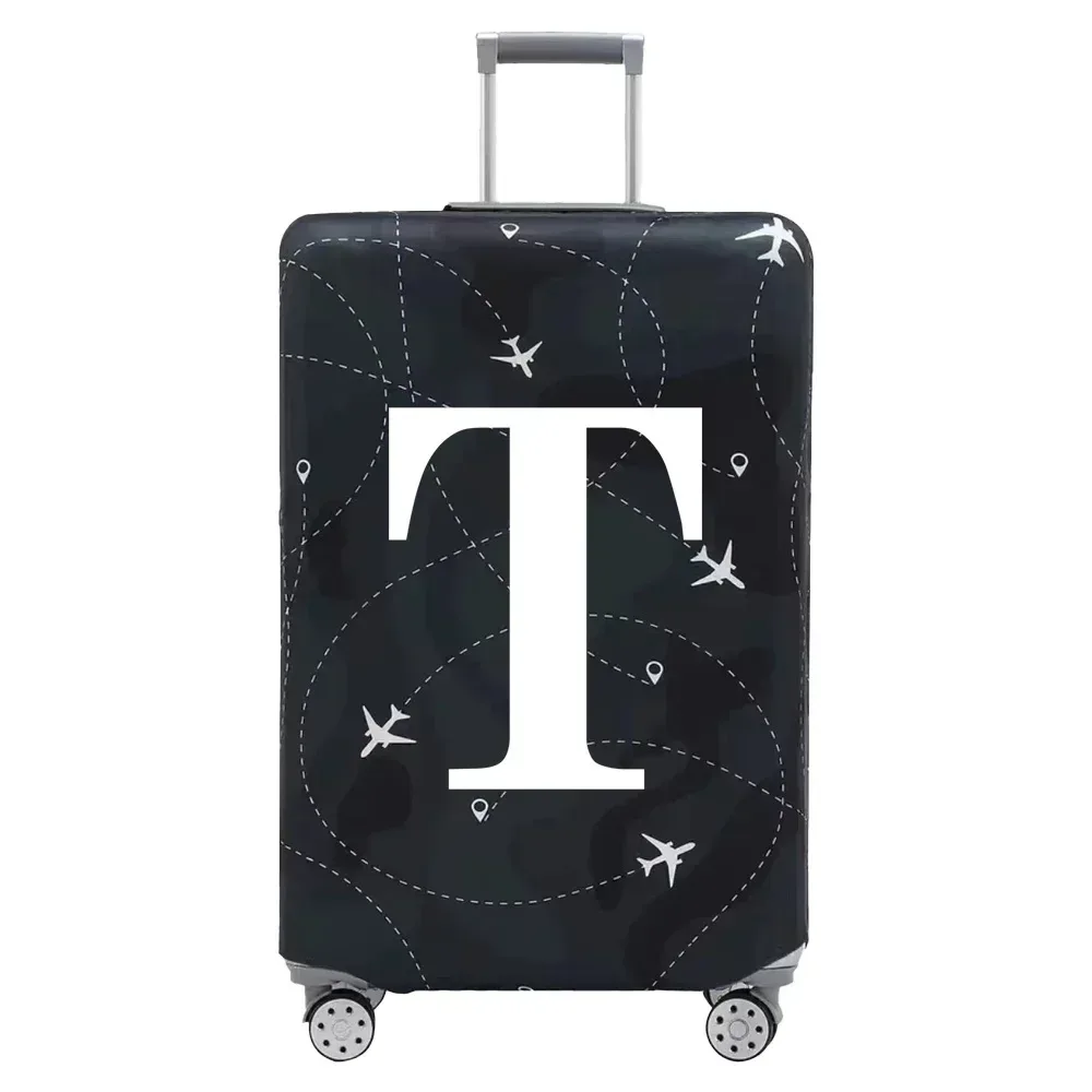 juste de protection en tissu pour bagages, housse anti-poussière anti-rayures, valise trempée pour sac de 18 à 32 pouces, lettre blanche, accessoires de voyage