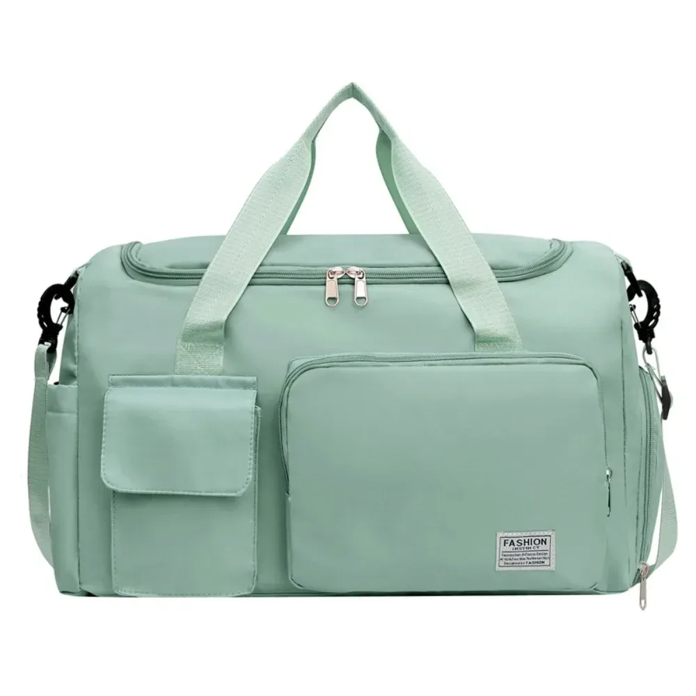 sac de voyage oxford pliable multifonctionnel en nylon, sac de sport multicouche avec compartiment à chaussures, sac à main de grande capacité