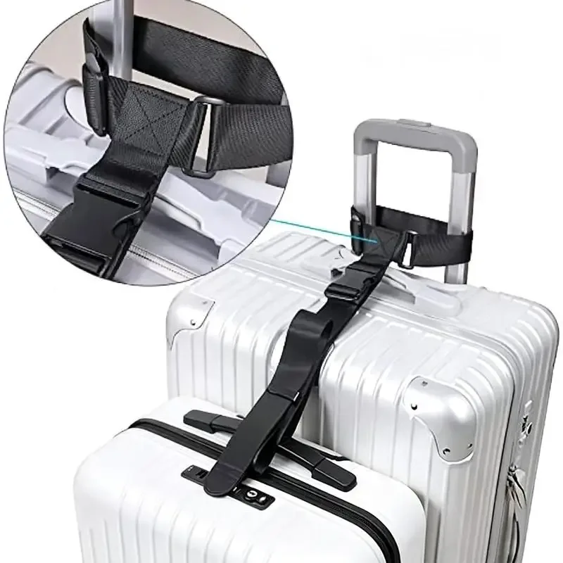 sangle de bagage de voyage, ceinture de valise élastique télescopique, ensemble de sangles de sac de voyage, ceinture de fixation pour valise, sangle à boucle de voyage