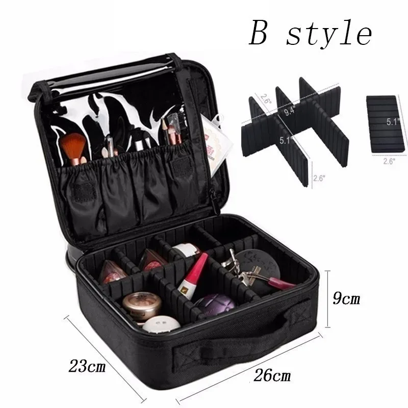 valises à double étages, nouvelle marque, étui à cosmétiques professionnel, motif d'ongles, boîte à outils semi-permanente, sac de rangement pour cosmétiques, 2020