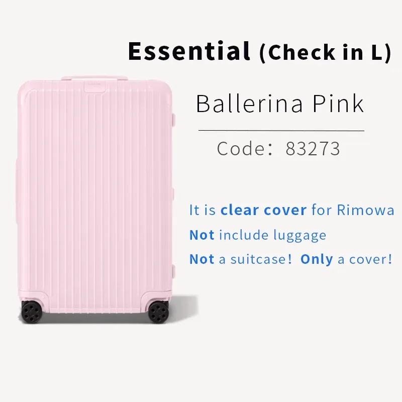 housse de protection transparente pour bagages, applicable pour rimowa essential, 21 26 30 pouces, housse de valise rimowa salsa
