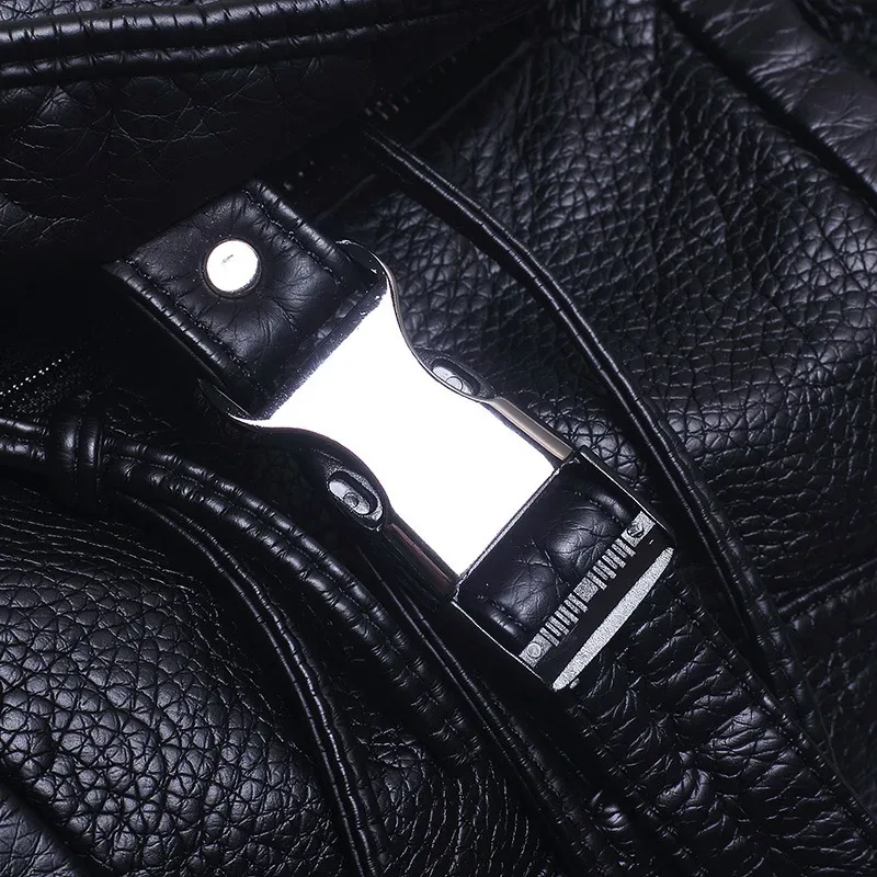 sac à dos en cuir souple pour femmes, grand sac de voyage en cuir pu, sac de jour noir, sac d'école pour adolescentes