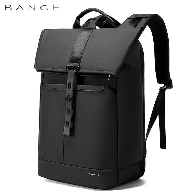 bange sac à dos pour ordinateur portable 15,6 pouces, sac de voyage imperméable à plusieurs compartiments, sac à dos noir adapté aux hommes et aux femmes