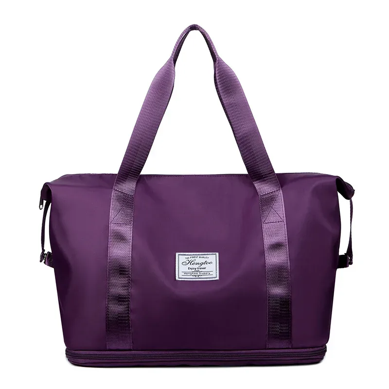 grand sac à main extensible pour femmes, sac à bandoulière de voyage, sacs de rangement ultralégers de grande capacité, fourre-tout de voyage d'affaires, bourse d'excursion pour dames