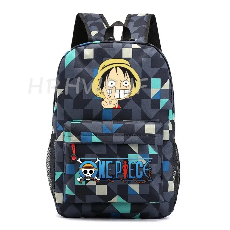sac à dos one piece monkey d luffy pour adolescents, sac à dos en nylon pour filles, sac à dos mignon pour femmes, sac à dos pour ordinateur portable, sac de voyage, sac à dos de grande capacité, unisexe