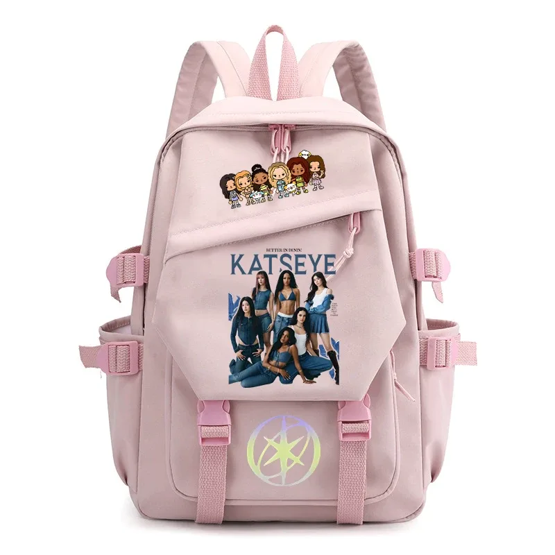 sac à dos katseye pour étudiants, sac à dos pour la rentrée scolaire, cadeau pour les fans de katseye, sacs d'école, sac à dos de grande capacité pour l'extérieur, sac à dos de voyage