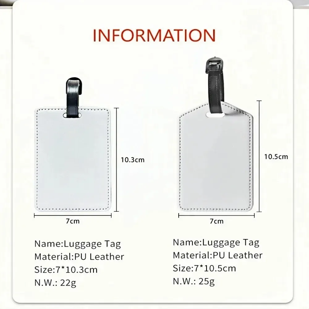 étiquettes de bagages en cuir personnalisées avec photo, étiquettes de carte d'embarquement à motifs colorés, accessoires de voyage, cadeau significatif pour les amis et la famille
