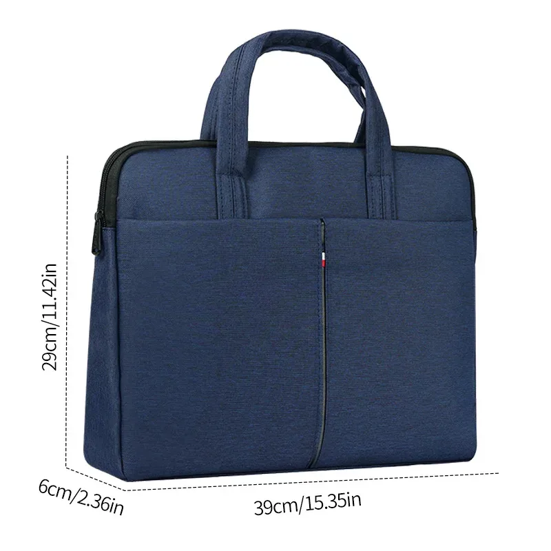 sacoche pour ordinateur portable étanche de 15,6 pouces avec sangle de bagage, sac à main portable pour hommes et femmes, idéal pour le bureau et les voyages.