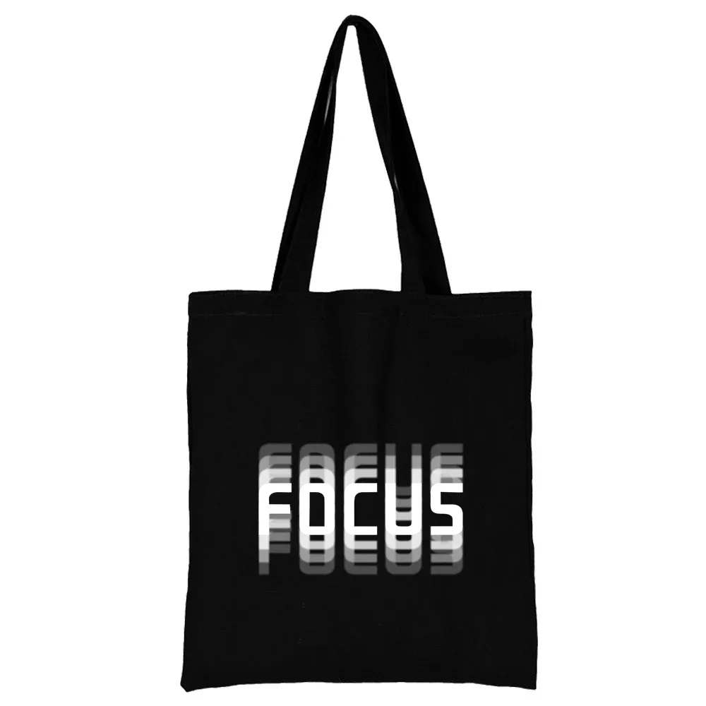 sac de courses en toile pour femmes, sacs à bandoulière, sac à main de shopping, sacs d'épicerie, texte imprimé, nouvelle mode, fourre-tout de rangement écologique