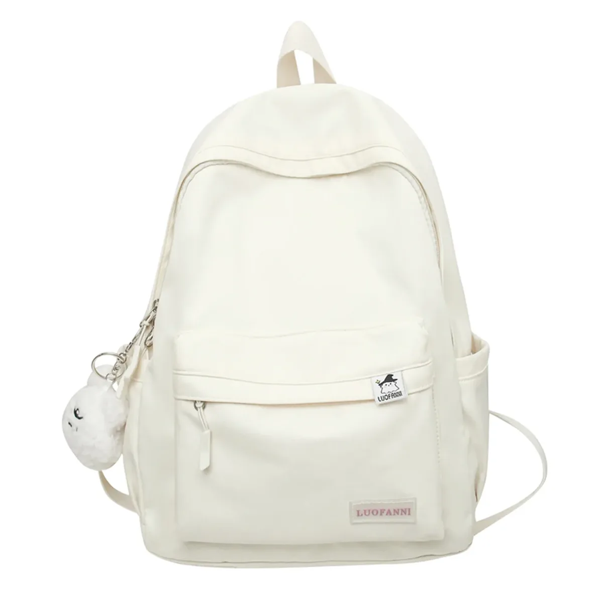 chimfemale-sac d'école en nylon imperméable pour femme, sac à dos de voyage pour ordinateur portable, sac de livre kawaii pour femme, sac à dos imprimés fashion girl, vert et mignon